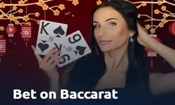 Bet on baccarat table